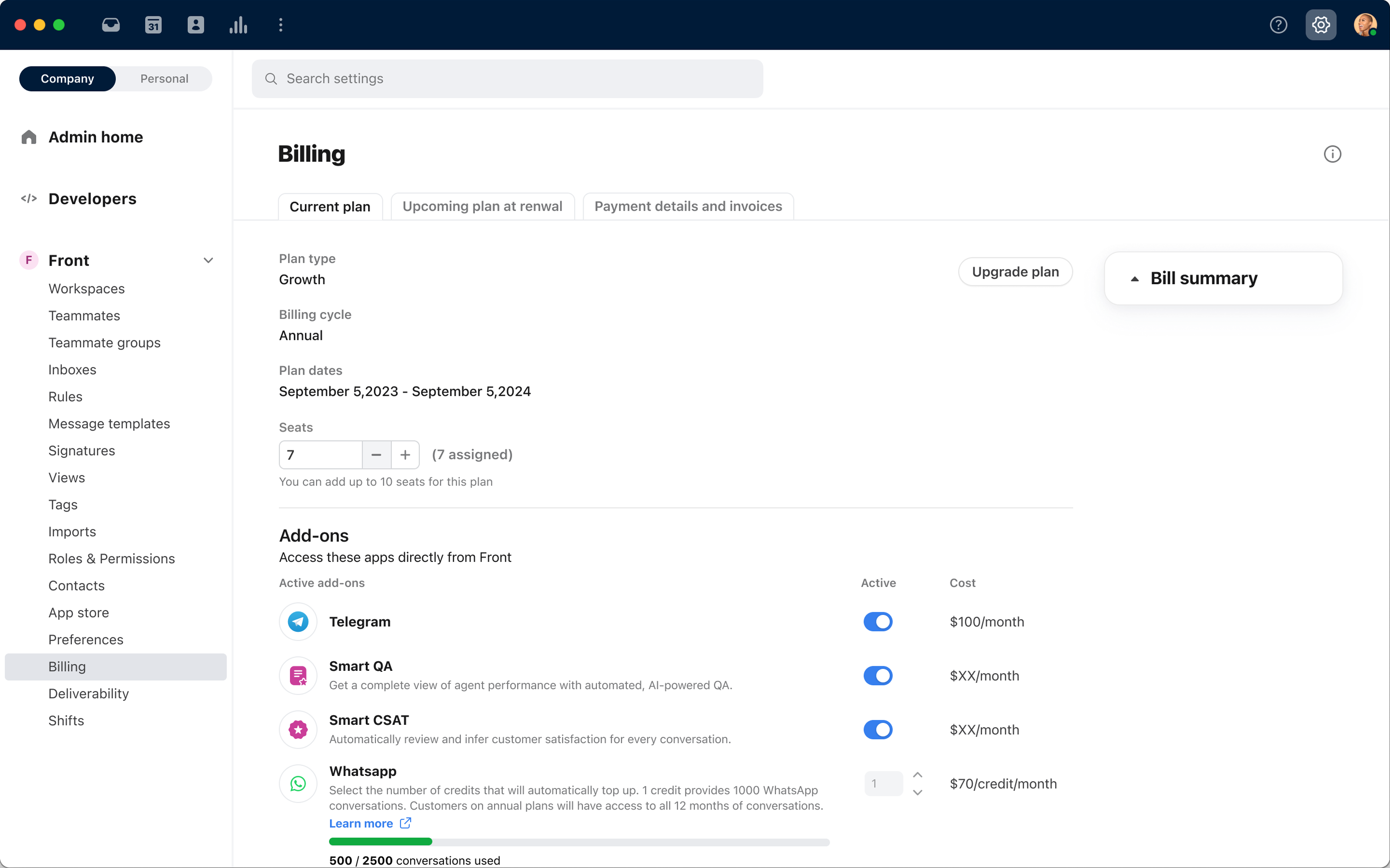 Smart CSAT, billing complete